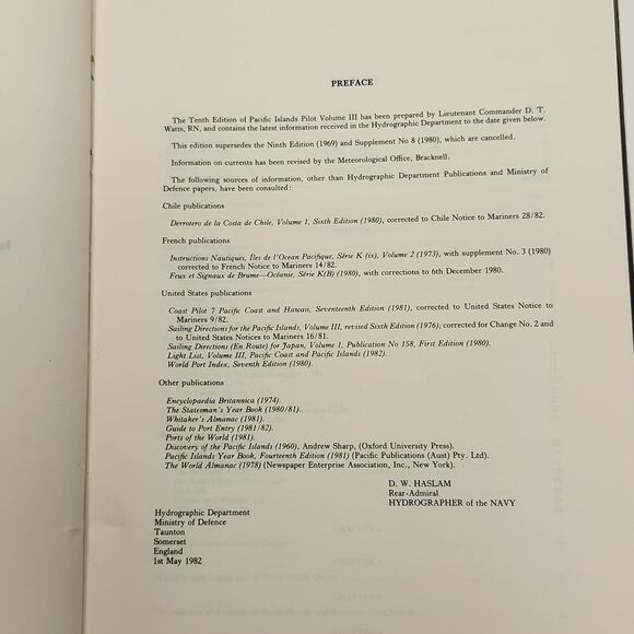 Pacific Islands Pilot Vol. lll Islands of the Central Part of Pacific Ocean Book - Picture 5 of 10